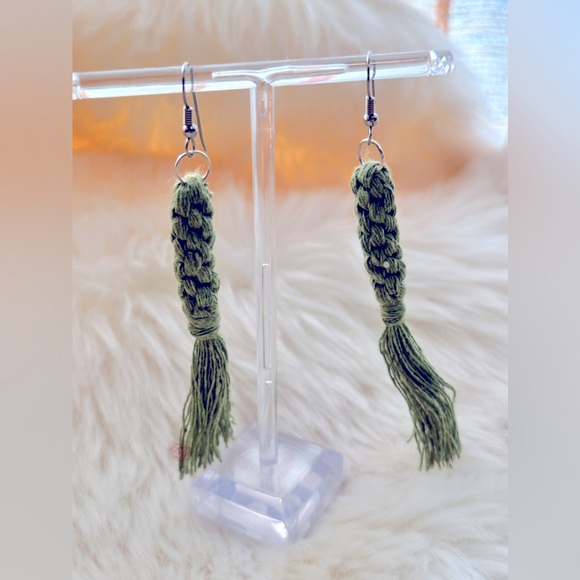 NEW »-»FaNcY MoDeRn MaCrAmE EaRrInGS«HaNdCrAfTeD »ClAsSiC bOhO sTyLe« ALL CöLöRs - Picture 7 of 16